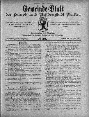 1911,30: No. 30, 23. Juli 1911