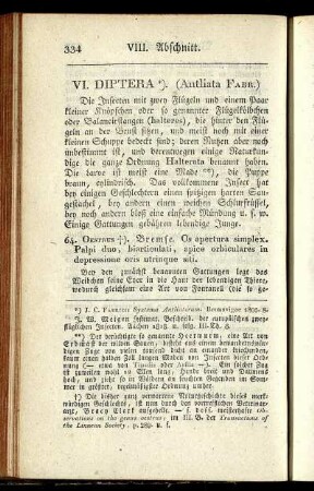 VI. Diptera. (Antliata Fabr.)