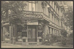 Ansichtskarte Konditorei und Café, Belle-Alliance-Straße