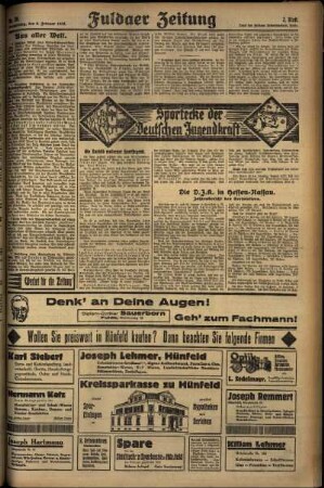 Zweite Ausgabe vom Donnerstag, den 06. Februar 1930.