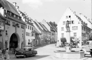 Löffingen: Giebelhäuser mit Mailänder Tor