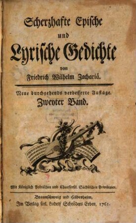 Scherzhafte Epische und Lyrische Gedichte, 2