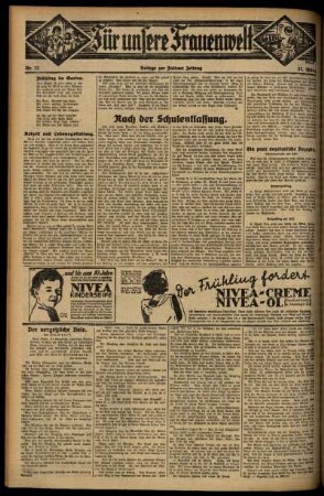 Zweite Ausgabe vom Freitag, den 27. März 1931.