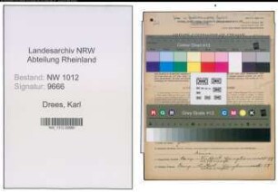 Entnazifizierung Karl Drees , geb. 06.02.1895 (Bauarbeiter)