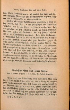 31-51 Klandestine Ehen nach altem Rechte