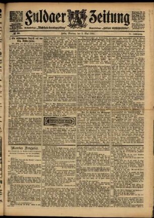 Ausgabe vom Montag, den 02. Mai 1904.