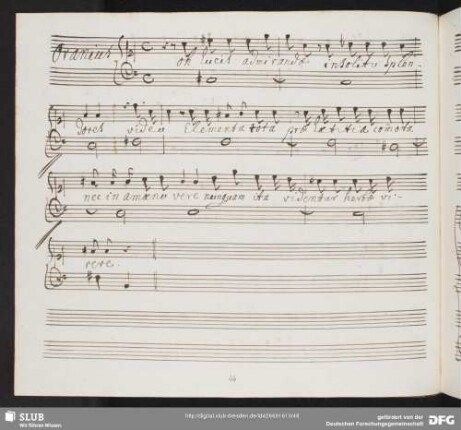 Recitativo: Oh lucis admirandae