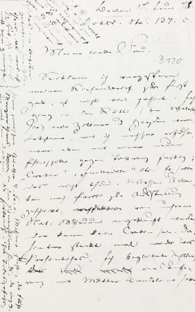 Brief an seine Frau Emilie