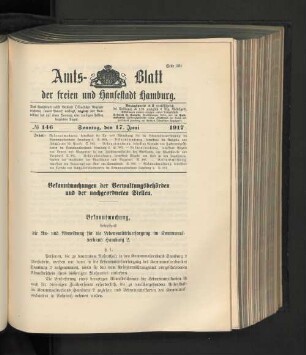 No. 146, 17. Juni 1917