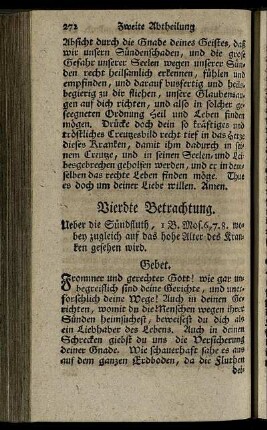 Vierdte Betrachtung. - Sechste Betrachtung.