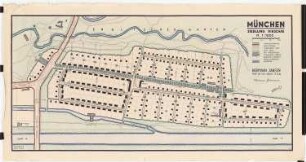 Bebauungsplan München-Hirschau: Variante 11: Grundplan, Lageplan 1:1000