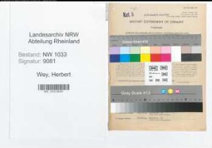 Entnazifizierung Herbert Wey , geb. 26.04.1920 (Polizeianwaerter)