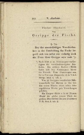 Fünfter Abschnit. Vom Gerippe der Fische