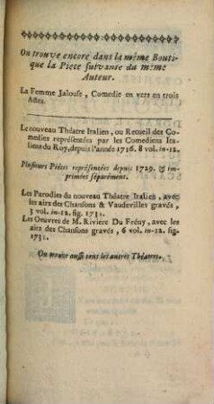 La capricieuse : comédie en trois actes