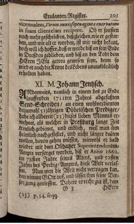XI. M. Johann Jentzsch