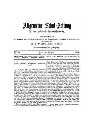 Ueber Milton's pädagogische Bedeutung : (Schluß)