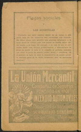 Plagas sociales - I - Las quinielas