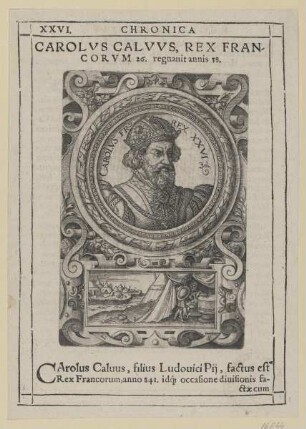 Bildnis des Carolvs Calvvs Rex Francorvm