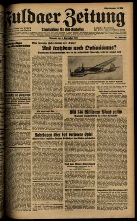 Ausgabe vom Mittwoch, den 04. September 1940.