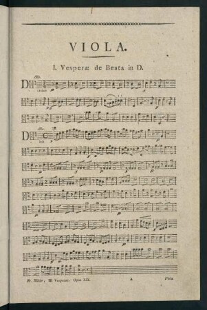 1-13, Viola. Vesperae de Beata in D. - III. Vesperae de Dominica et Festo in D.