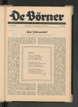 Zum Jahreswechsel