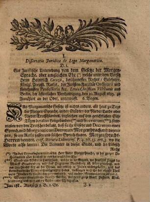 Gründlicher Auszüge, aus juristisch- und historischen Disputationibus, welche auf den hohen Schulen sonderlich in Deutschland gehalten worden ... Stück. 2,2. 1738