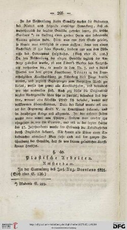 § 40. Plastische Arbeiten