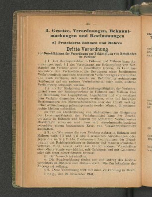 a) Protektorat Böhmen und Mähren