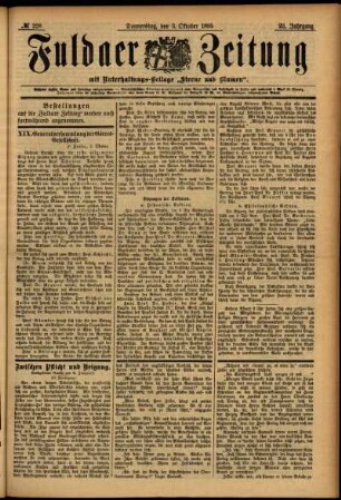 Ausgabe vom Donnerstag, den 03. Oktober 1895.