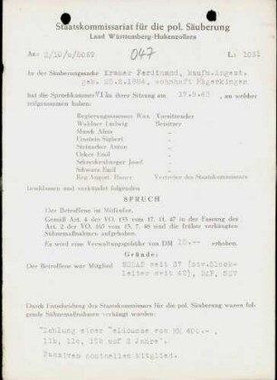 Kramer, Ferdinand