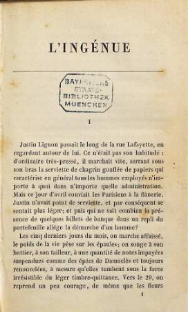 L'ingénue : par Henry Gréville