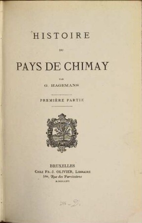 Histoire du pays de Chimay, I