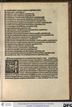 Brevis recapitulatio de coniunctionibus Saturni et Iovis. Capitulum i.