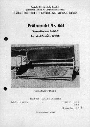 Vorratsförderer DoDS-7
