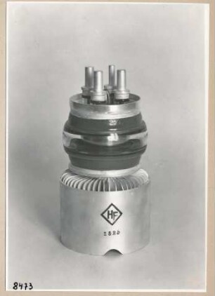 Senderöhre HF 2825, Vorderansicht; Foto, 1953