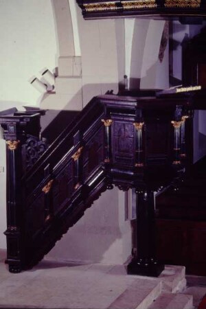 Marktkirche, Detmold, Innenansicht, Detail; farbig