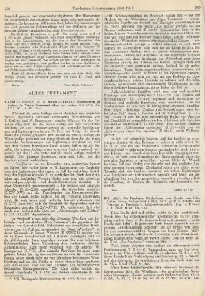 339-340 [Rezension] Supplementum ad lexicon in Veteris Testamenti libros