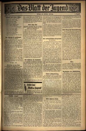 Zweite Ausgabe vom Donnerstag, den 04. August 1932.