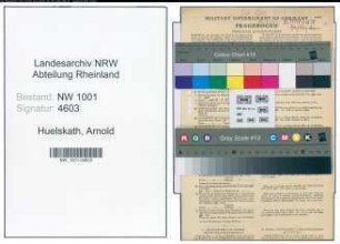 Entnazifizierung Arnold Huelskath, geb. 18.06.1893 (Verw.Beamter)