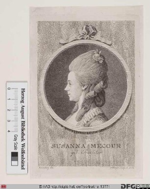 Bildnis Susanne Mecour, geb. Preissler