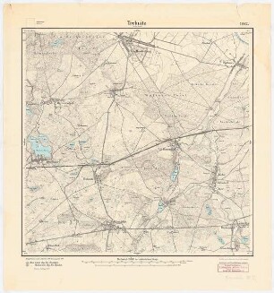 Messtischkarte Trebnitz: Planungsunterlage: Messtischkarte, Teilblatt 1842, Trebnitz in der Mark 1:25000