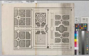 Ludwigsburg (Ludwigsburg) Baupläne des Schlosses 1727 o.M. 36 x 49 Druck: Jer. Wolff