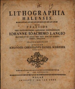 Lithographia Halensis