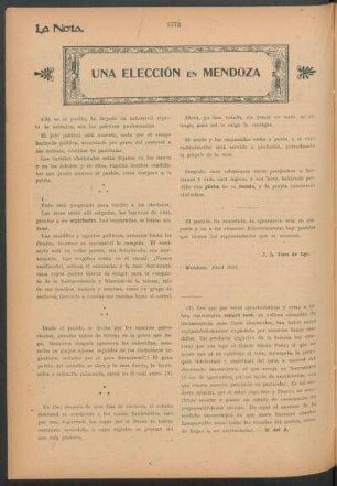 Una elección en Mendoza