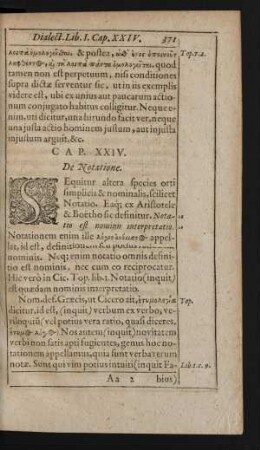 Cap. XXIV. De Notatione.