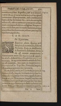Cap. XXIV. De Notatione.