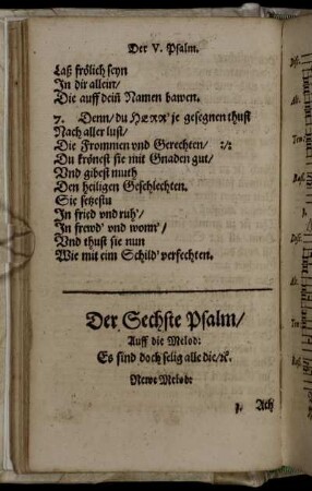 Der Sechste Psalm [-] Der IX. Psalm