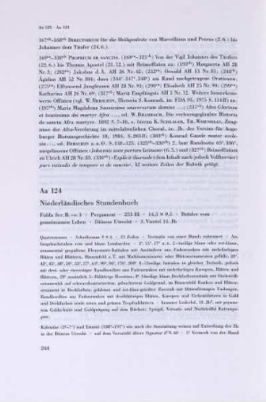 Aa 124. Niederländisches Stundenbuch