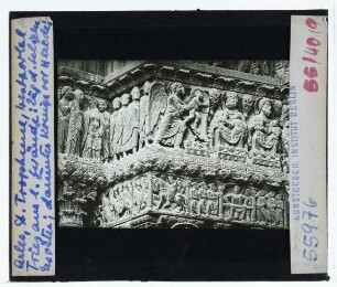 Arles, St. Trophime : Westportal, linkes Gewände, Fries, Zug der Erzväter und Könige vor Herodes