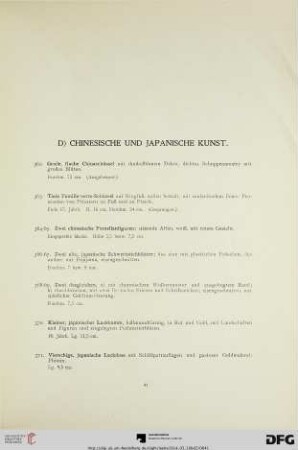 D) Chinesische und Japanische Kunst (Nr. 362-432)